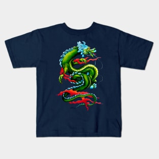 Green dragon Kids T-Shirt